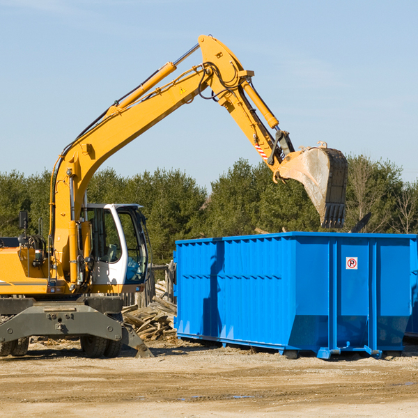 how does a residential dumpster rental service work in Afton